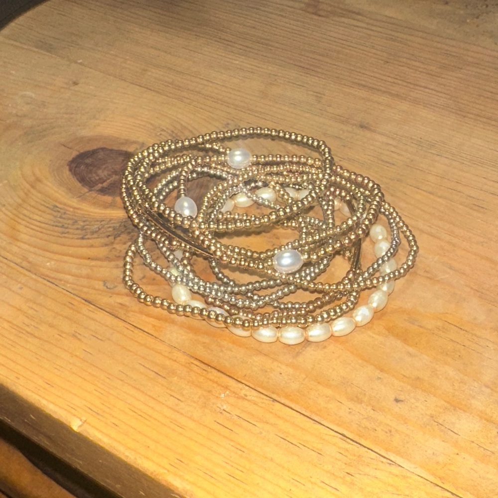stacked stretchy bracelet set